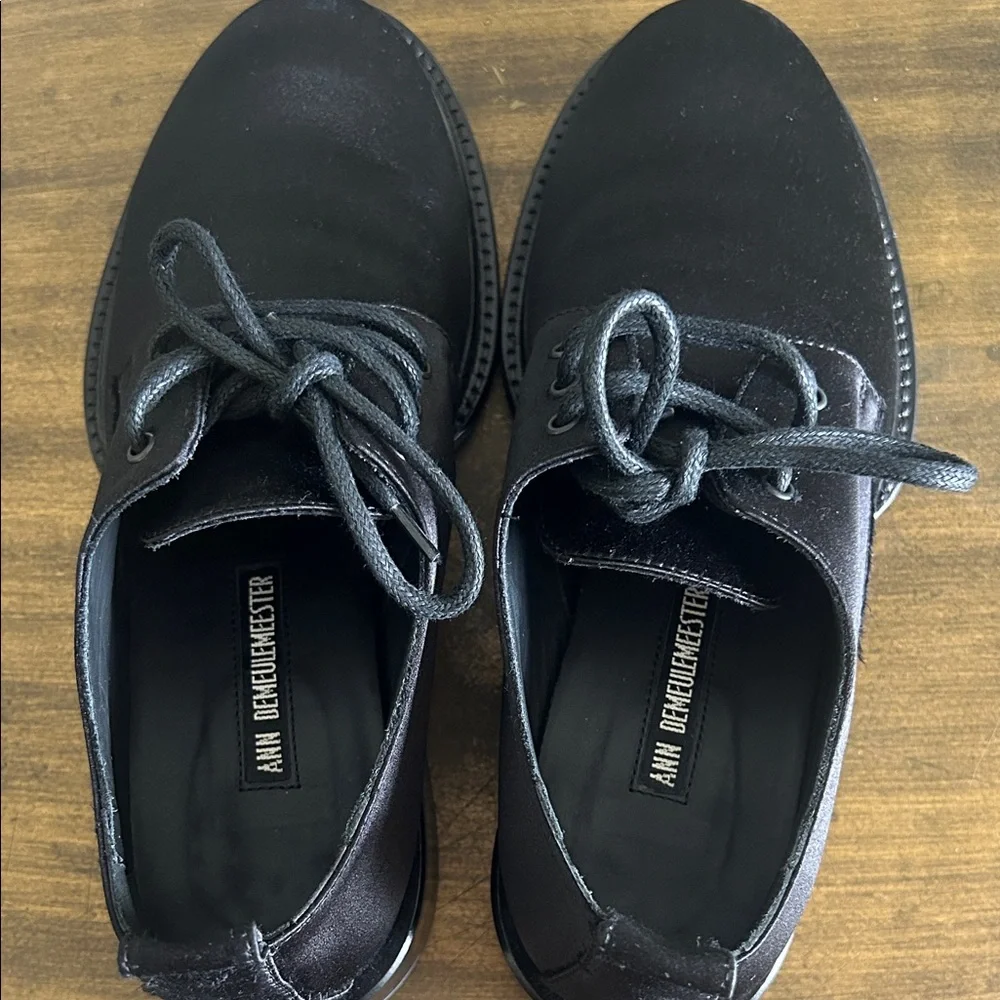 Ann Demeulemeester Black Men's Derby Lace-Up Shoes